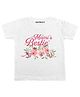 KNITROOT Half Sleeves Mami's Bestie Print Tee - White