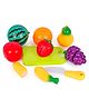 Fiddlerz Realistic Fruit Slicer Toy Set of 9 - Multicolor