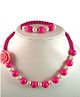 Tiny Closet Rose Necklace & Bracelet - Pink