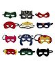 Crackles Superhero Eye Masks with Elastic - Pack of 12 