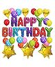 Crackles Happy Birthday Decoration Kit Multicolour - Pack Of 28