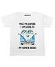 KNITROOT Half Sleeves Going To Mamu's House Printed Tee - White
