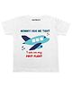 KNITROOT Half Sleeves My First Flight Printed Tee - White