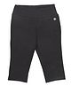 Tiny Girl Solid Capri Pants - Black