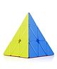 VGRASSP High Speed and Stability Pyraminx Stickerless Triangle Cube Puzzle - Multicolour