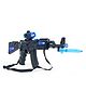 KV Impex Machine Gun Toy with Dynamic Sound and Light - Black
