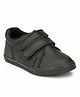 TUSKEY Velcro Closure Solid School Shoes - Black