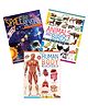 Minipedia Series Pack of 3 Books for Kids Age 5 to 15 Years, Educational Encyclopedia Set on Space and Beyond, Animals, and Human Body | 144 Pages with Colourful Illustrations, Amazing Facts Books