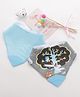 Animal Print Bib with Teether Pack of 2 (Color & Print May Vary)