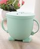 Twin Handle Mug with Lid - Green