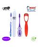 MAXI Mommy & Baby Oral Care Combo Pack of 3 - Multicolor