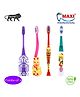 MAXI Junior Toothbrush Pack of 4 - Multicolor