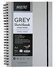 Brustro Toned Paper Sketchbook Wiro Bound A4 120 GSM Grey - 120 Pages