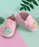 Baby Moo Dinosaur Slip-On Booties - Pink