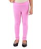 Kids Cave Solid Full Length Leggings - Pink