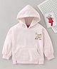 Play by Little Kangaroos Full Sleeves Hooded Sweatshirt Text Print - Pink
