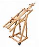 Brustro Artists Master Multi-Function Studio Artist Wood Floor Easel - Brown