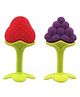 Enorme Silicone Grapes & Strawberry Shape Teether Pack of 2 - Multicolour