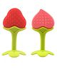 Enorme Silicone Peach & Strawberry Shape Teether Pack of 2 - Multicolour