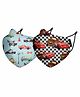 Nirvana Marvel Cars Sxtra Small Face Mask  - Pack Of 2