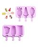 KolorFish Silicone Reusable Ice Pop Makers Pack of 2 - Purple