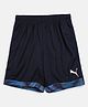 Puma Cotton CUP Shorts Jr Logo Print - Blue