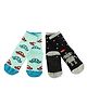 NoFall 2 Pairs Of Robot & Car Design Socks - Multi Color