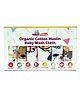 Adore 100% Pure Cotton Muslin Wash Clothes Pack of 6 - Multicolor