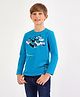 Primo Gino Full Sleeves Cotton Tshirt - Sky Blue