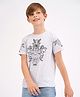Primo Gino Half Sleeves Cotton Tshirt - Grey