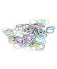 Syga Elasticated Hair Tie Pack of 100 - Multicolor
