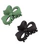 Syga Hair Claw Clips Pack of 2 - Green Black