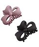 Syga Hair Claw Clips Pack of 2 - Pink Black