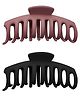 Syga Hair Claw Clips Pack of 2 -  Black Purple