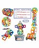 GELTOY Magnetic Blocks Set of 66 Pieces - Multicolour