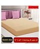 Mattress Protector Waterproof Bed Protector for Queen Size Bed 72x60 Inch eith Skirting upto 10 Inch - Beige