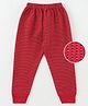 Bodycare Full Length Thermal Bottoms - Red