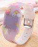 Babyhug Free Size Digital Watch Rainbow Unicorn Design - Multicolour