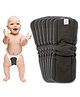 Bembika Cotton Bamboo Charcoal Nappy Inserts Pack of 7 - Grey