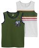 Carter's 2-Pack Cotton Tanks - Green