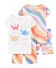 Carter's 4-Piece Crab 100% Snug Fit Cotton PJs - White Multicolour