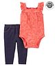 Carter's 2-Piece Flutter Onesie with Pant Set  - Multicolor