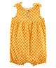 Carter's Cotton Blend Printed Romper - Yellow