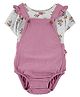 Carter's 2-Piece Floral Tee & Shortall Set - Purple