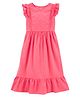 Carter's  Tiered Eyelet Linen Dress - Light Pink