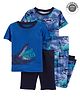 Carter's 4-Piece Alligator 100% Snug Fit Cotton PJs - Blue