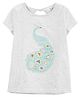 Carter's Peacock Jersey Tee - Grey