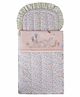 Abracadabra Cotton Sleeping Bag Bunny Garden Theme - Peach