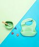 Baby Moo Waterproof Silicon Bib And Bowl Dinner Set - Green