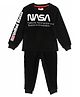 Cherry Crumble By Nitt Hyman Full Sleeves Nasa Patch Detailing Night Suit - Black